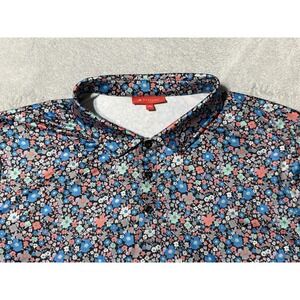 Redvanly‎ Polo Shirt Mens 2XL Floral AOP Performance Stretch Golf Sports